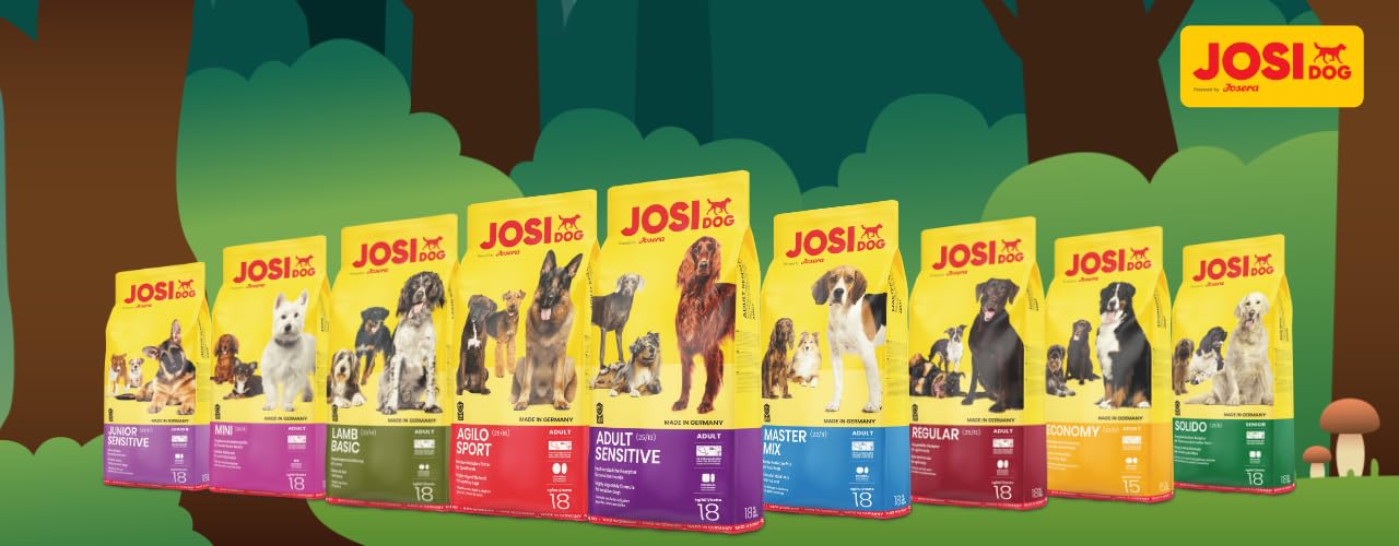 JosiDog Junior (1 x 15 kg) | sucha karma premium dla szczeniaków i młodych psów | bezglutenowa | dla najlepszej tolerancji | karma dla psów | Powered by JOSERA | 1 sztuka