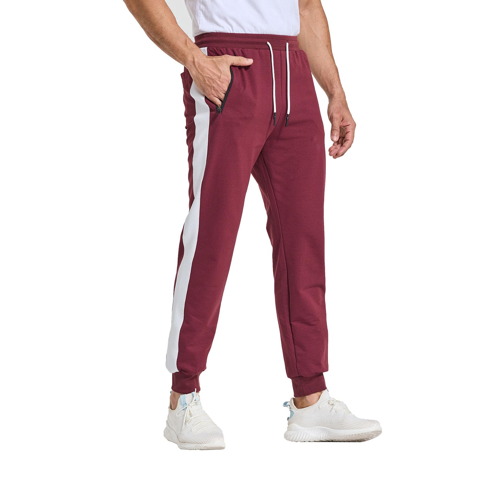 JustSun Jogginghose Herren mit Reißverschluss Taschen