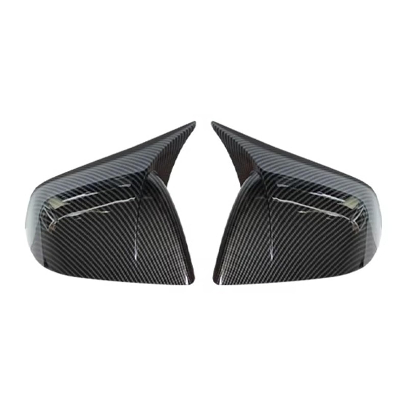 Wing Mirror Cover for Tesla for Model Y 2019 2020 2021-2023 Rearview Side Mirror Cover Stickers Wing Caps Glossy Black Carbon Fiber Decoration(Carbon Fiber Pattern)