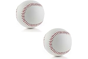 Tballs Training Baseballs Sponge Rubber Core, Reduced Impact Kids Safety Baseballs for 5-8 Kids