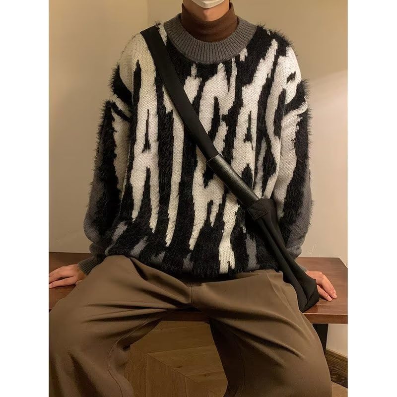 Men's Fairy Grunge Acubi Sweater Y2k Cyber Punk Vintage Pullover Knitted Altnertive Clothing Long Sleeve Jumpers3