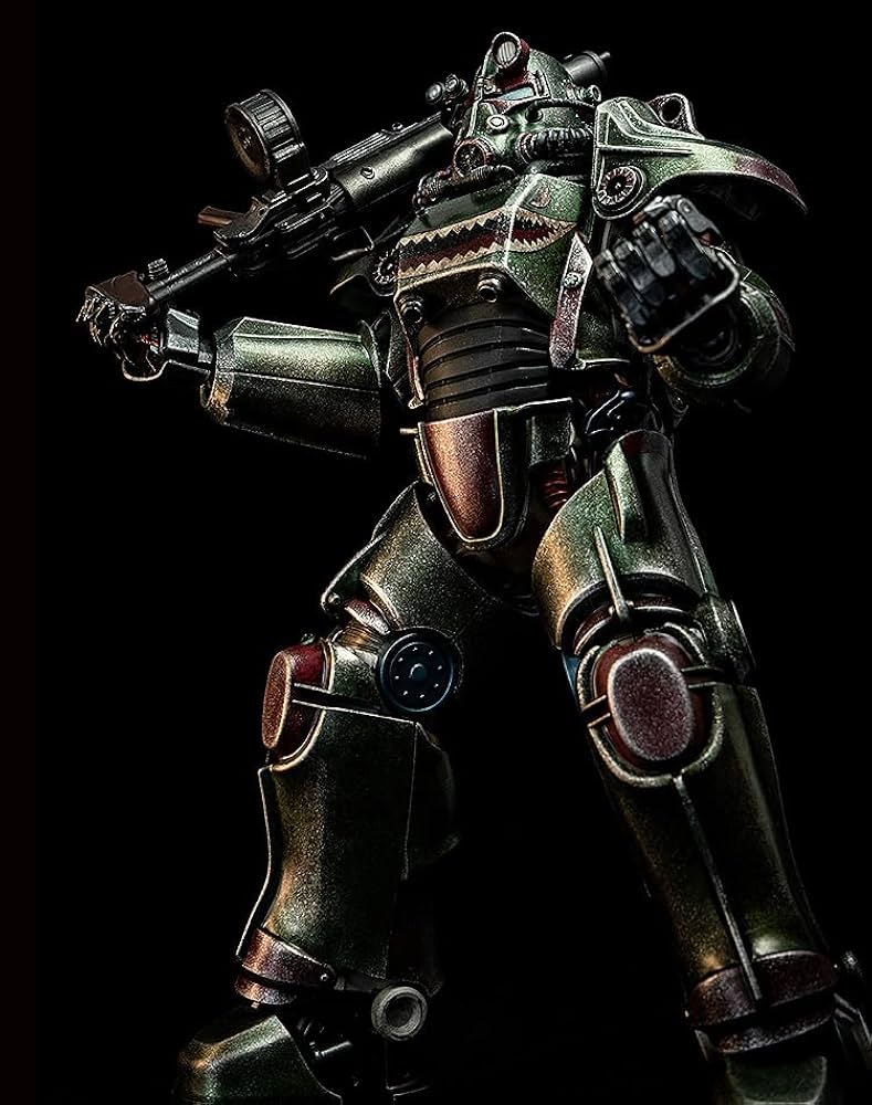 Fallout (フォールアウト) T-45 ホットロッドシャーク・パワーアーマ Fallout1/6 T-45 Hot Rod Shark Power Armor – threezero store