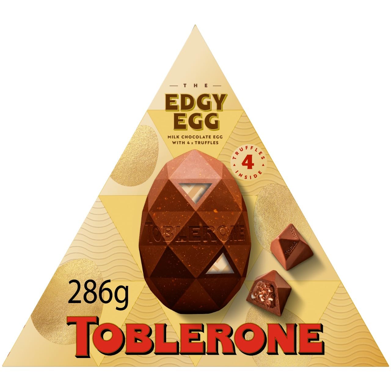 Toblerone Swiss Milk Chocolate Easter Egg with Honey and Almond Nougat 286g