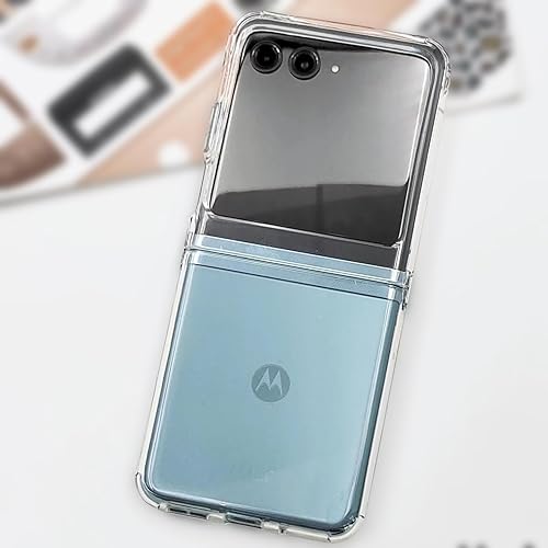 Miniatura 2 de teroxa Funda compatible con Motorola Razr Plus 2023, Moto Razr+ 2023, cubierta trasera para teléfono, hebilla de metal, ajuste delgado, TPU suave,