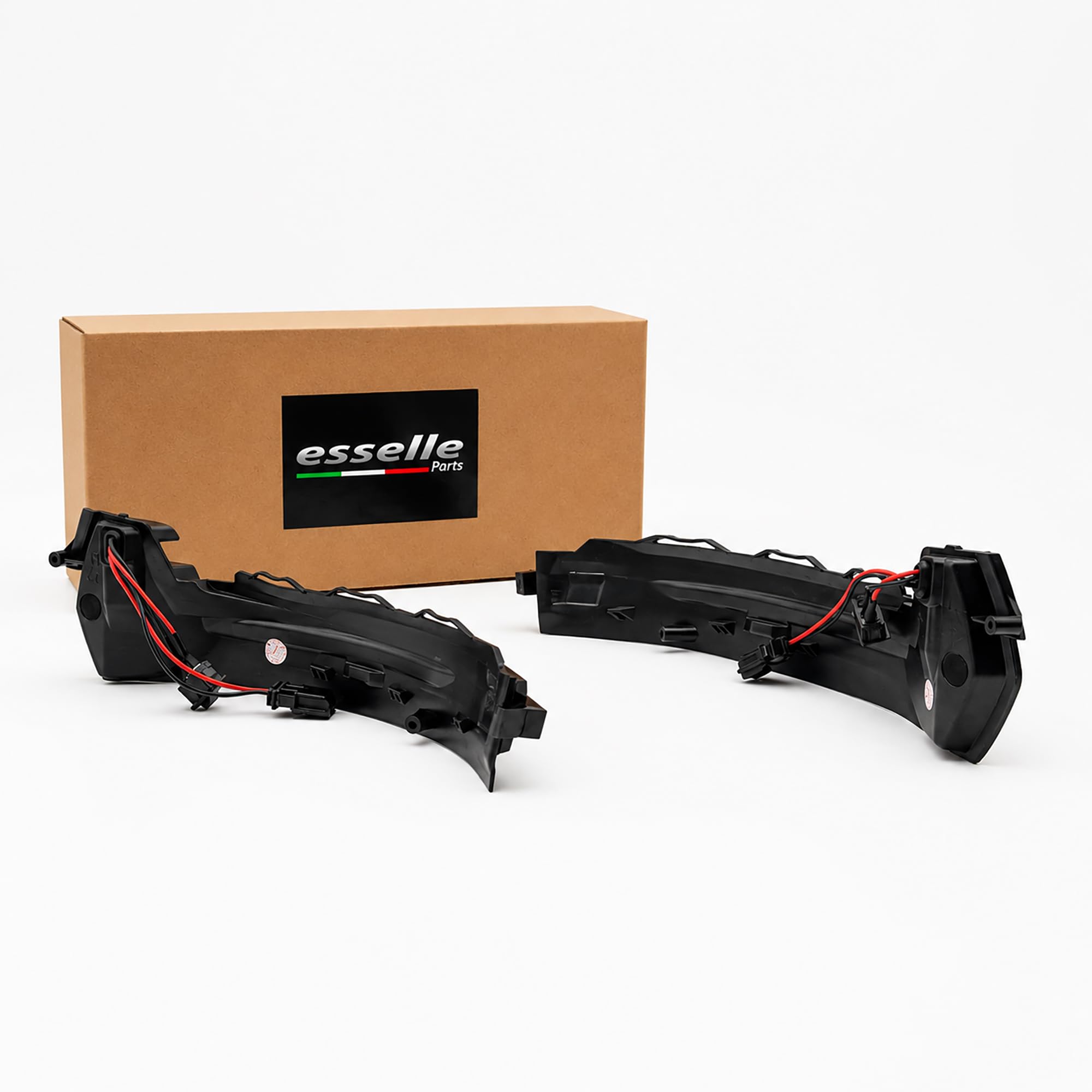 Coppia Frecce LED Dinamiche per Specchietti compatibile con Audi A3 8V Sportback Sedan Cabrio Indicatori Laterali Sequenziali CANBUS Plug & Play | Nero Fumé