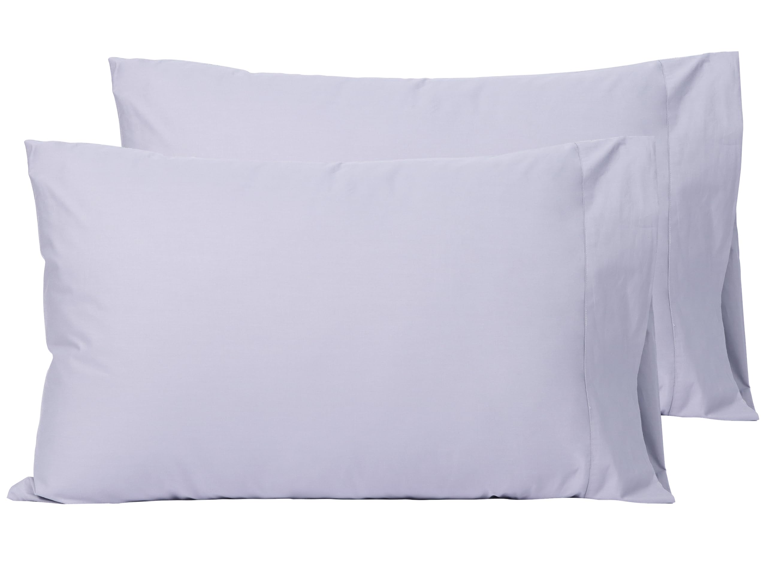 Sylvanora Pillow Cases 2 Pack, Soft & Premium 100% Egyptian Cotton Bedding, Breathable with Envelope Closure, Standard Size 50x75cm (Light Purple, Pack of 2)