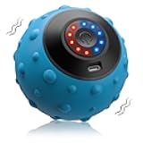 Wolady Upgraded Vibrating Massage Ball with 5-Speed, LED Display, Rechargeable Massage Vibrating Ball for Relieving Muscle Pressure, Electric Massager for Fitness/Yoga/Training (Blue)