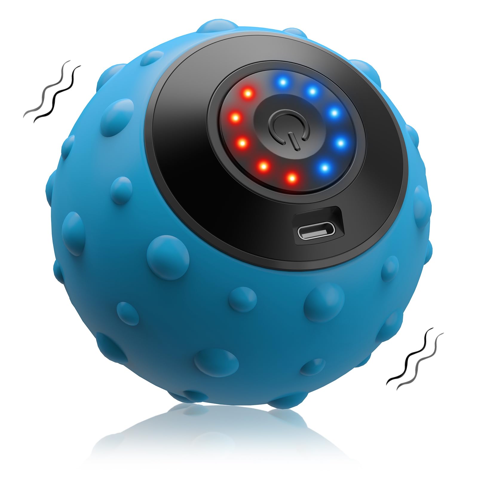 Photo 1 of **UNTESTED**
Wolady Upgraded Vibrating Massage Ball with 5-Speed, LED Display, Rechargeable Massage Vibrating Ball for Relieving Muscle Pressure, Electric Massager for Fitness/Yoga/Training (Blue)