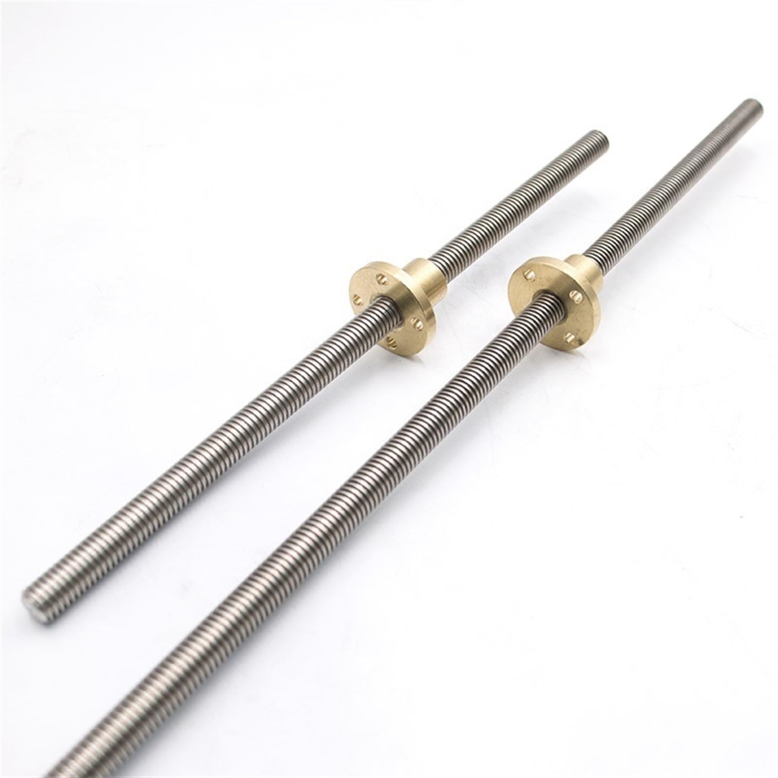 Threaded Backlash T8 Trapezoidal Spindle Screw with Brass Nut TR8x8 Lead Screw 2mm Pitch 8mm Lead Stainless Steel Fully Threaded Screw Rod Screw trapezoidal (Color : 200mm, Size : Lead 8mm)