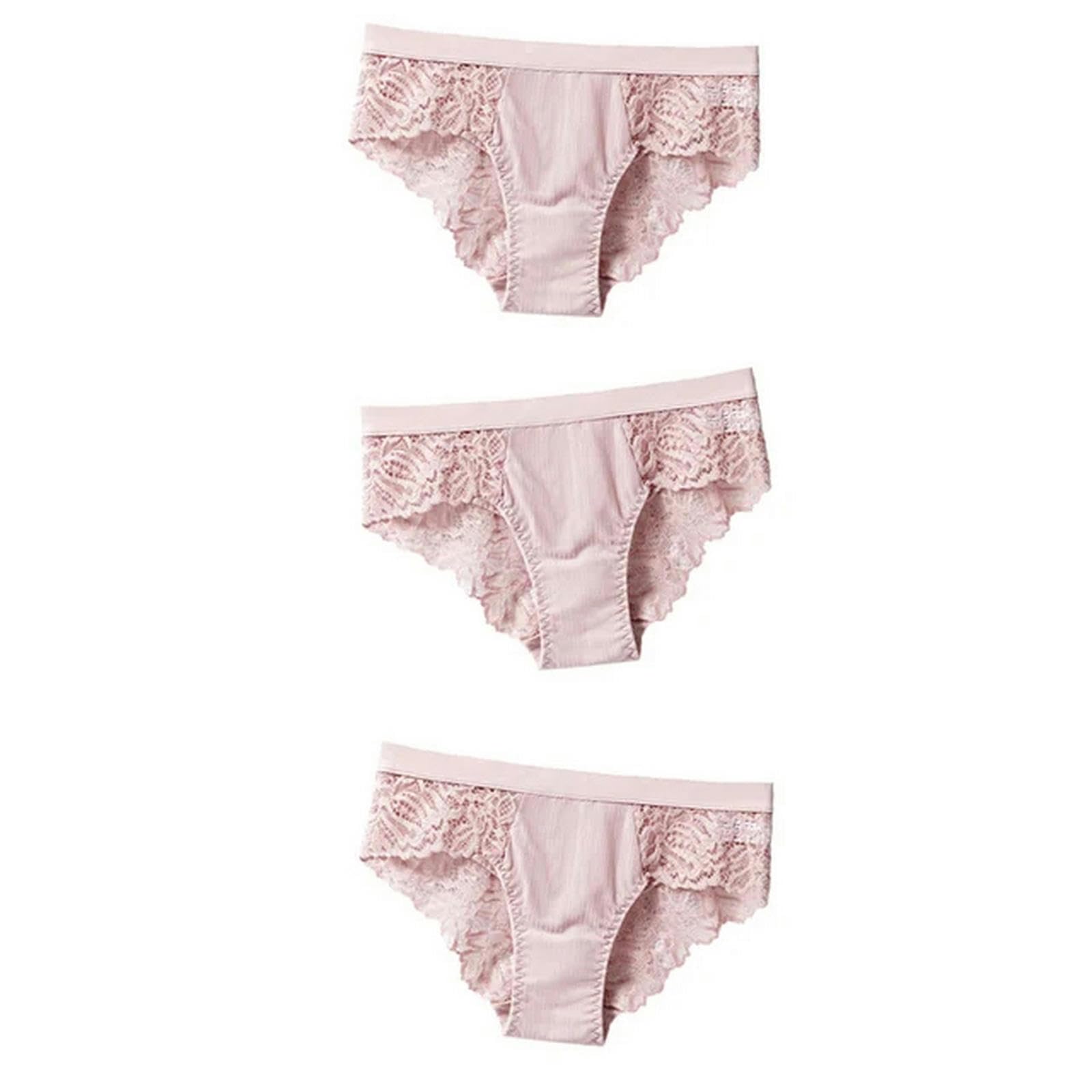 Bielizna damska Confort Majtki Majtki Bezszwowe Figi Koronkowa Bielizna Damska Dla Kobiet Majtki Kwiatowe X-XL-3 szt, x 3 szt, XL