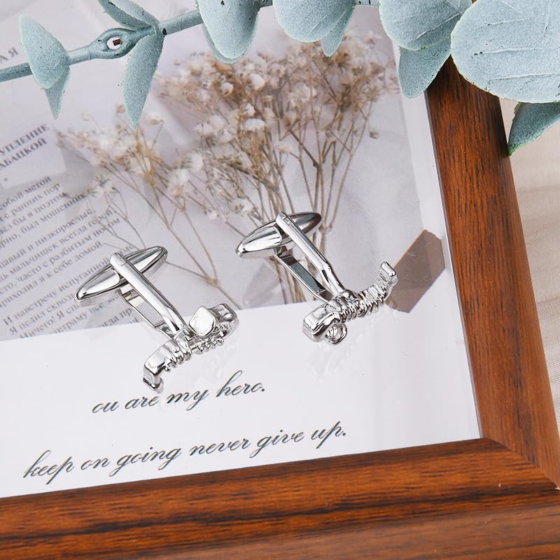 Mancuernillas saxofón para hombre y músico miniatura 7