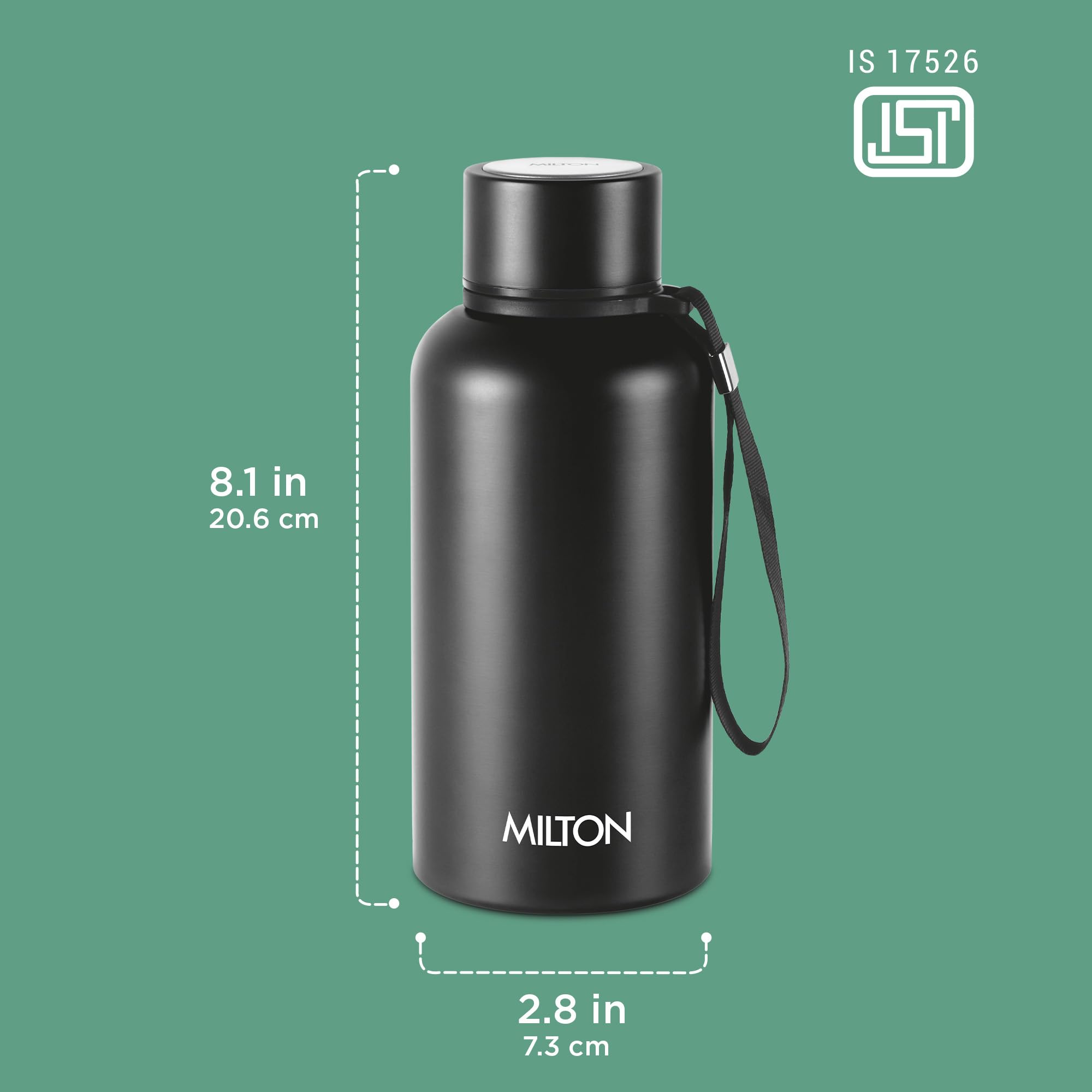 Milton Aura 500 Thermosteel Bottle - Hot & Cold 24hr -3
