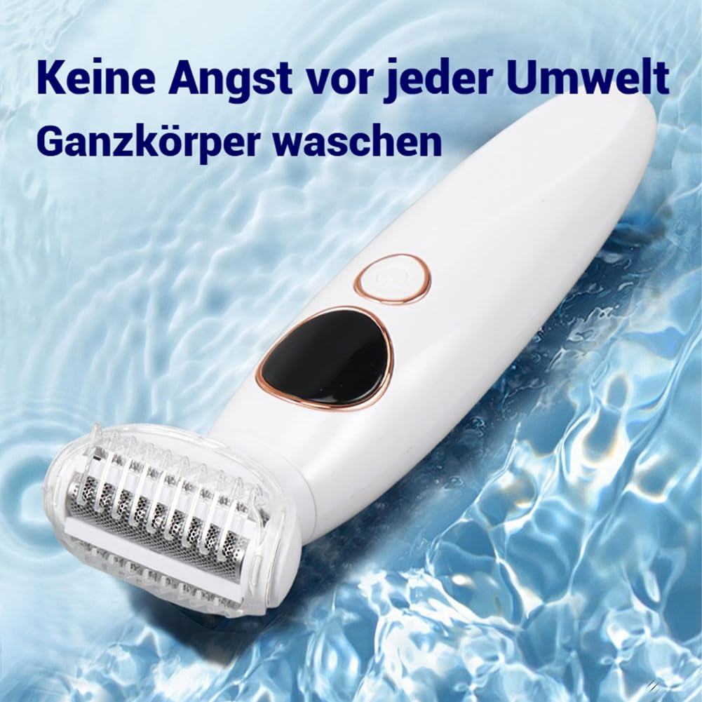 Rasierer, 5 In 1 Intimrasierer, Ipx7 Wasserdicht Elektrischer Intimrasierer FüR Frauen, Usb-Aufladung Rasierer Damen FüR Bikini, Achseln, Beine, Augenbrauen Und Nase (A Mit Sockel)