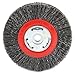 Forney 72761 Wire Bench Wheel Brush, Narrow Face Coarse Crimped with 1/2-Inch and 5/8-Inch Arbor, 5-Inch-by-.014-Inch