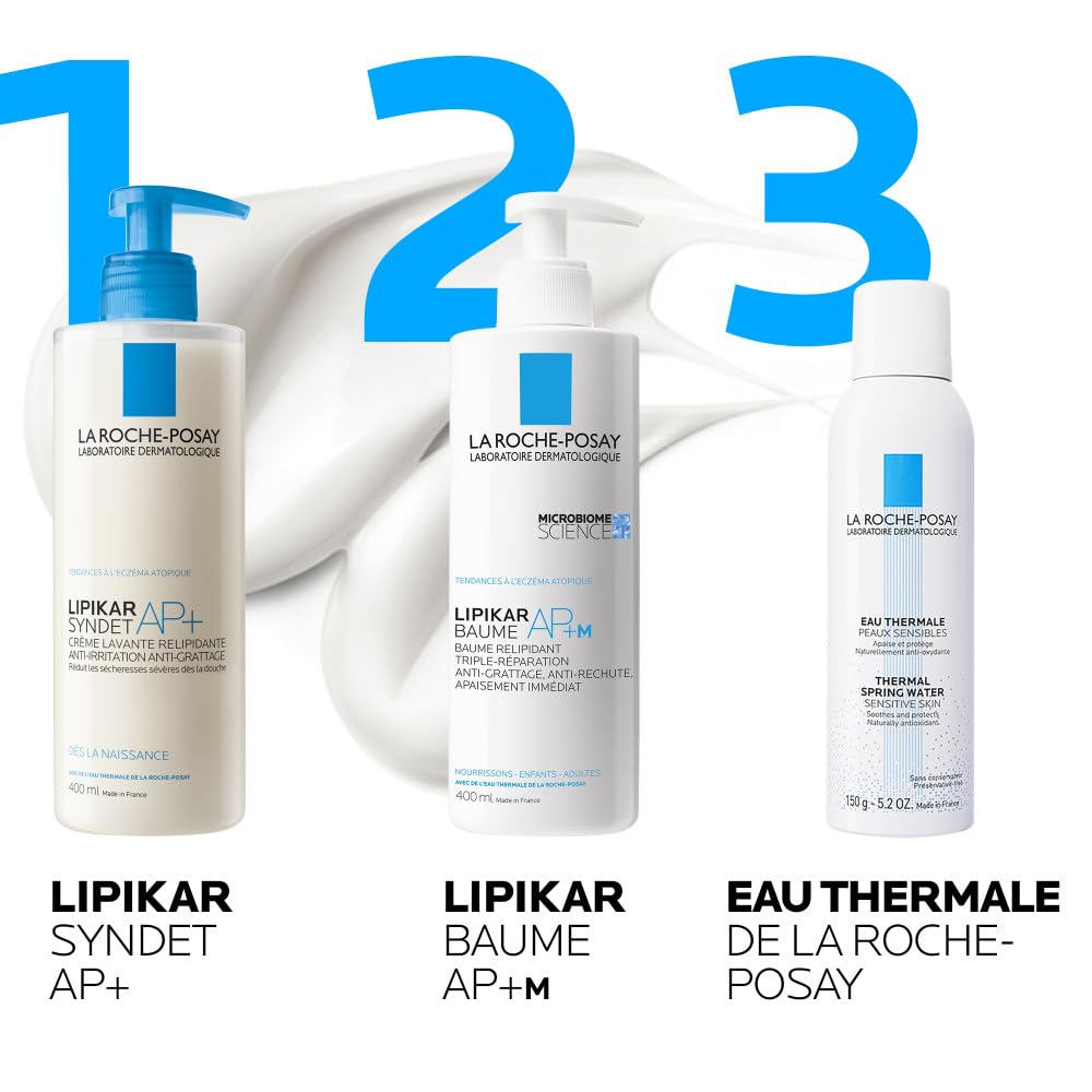 La Roche-Posay - Lipikar Baume AP+M - Crème Hydratante Corps Triple Réparation - Apaise Durablement les Peaux Sèches Atopiques - Beurre de karité, Aqua Posæ, Niacinamide - Crème Corps Haute Tolérance