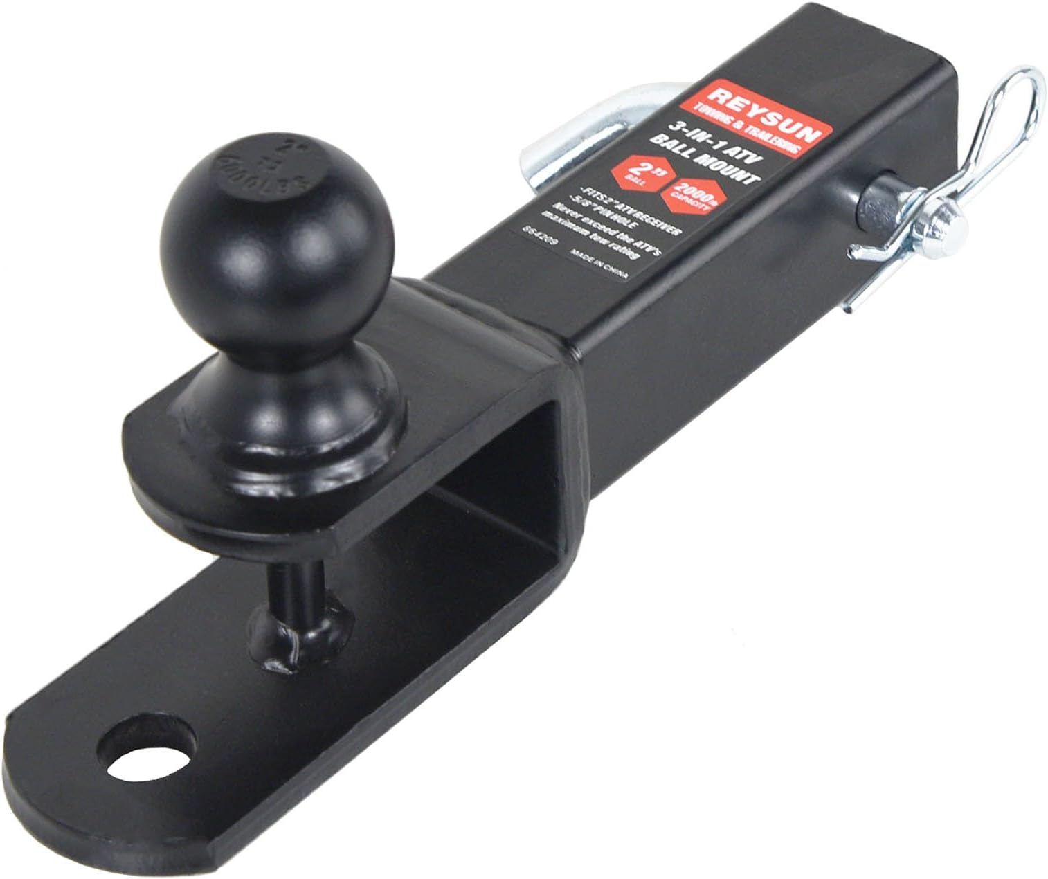 TOPTOW ATV/UTV Trailer Hitch Towing Ball Mounts , 2Inch