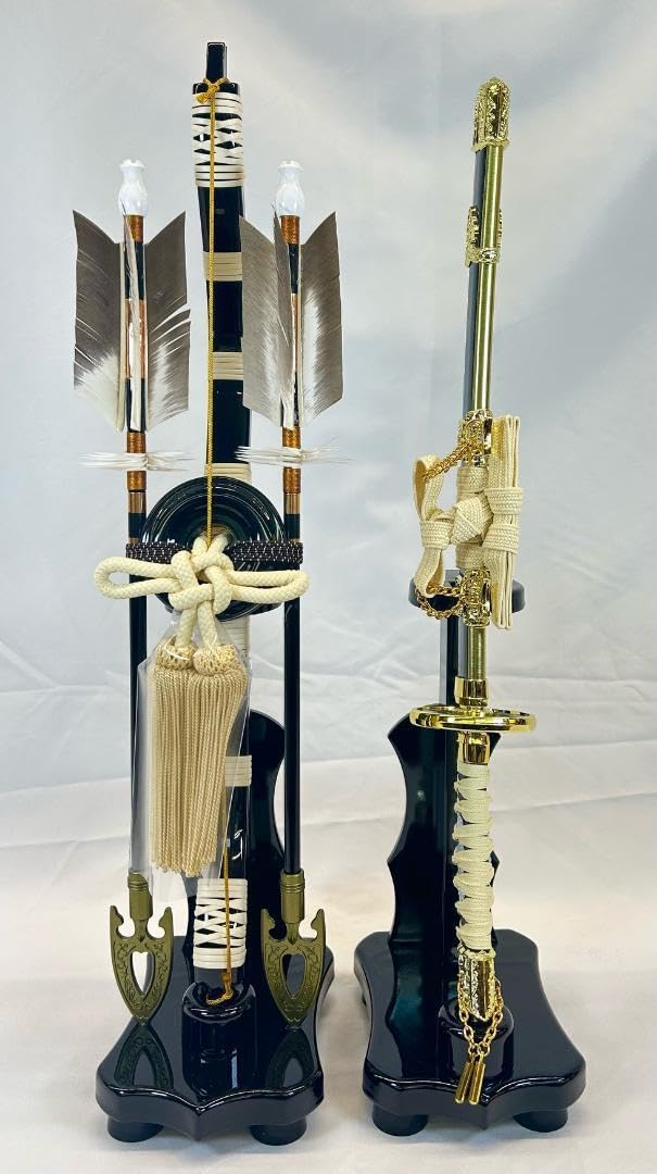 Amazon | 弓太刀 木製台 13号 古代 五月人形 小道具 五月道具 買い替え