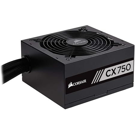 Corsair CP-9020061-UK Builder Series CXM750 ATX/EPS Semi-Modular 80 PLUS Bronze Power Supply Unit, 750 W - Black