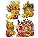 Gift Boutique Thanksgiving Window Cling Decorations, Pack of 6 Fall Autumn Harvest Party Decor