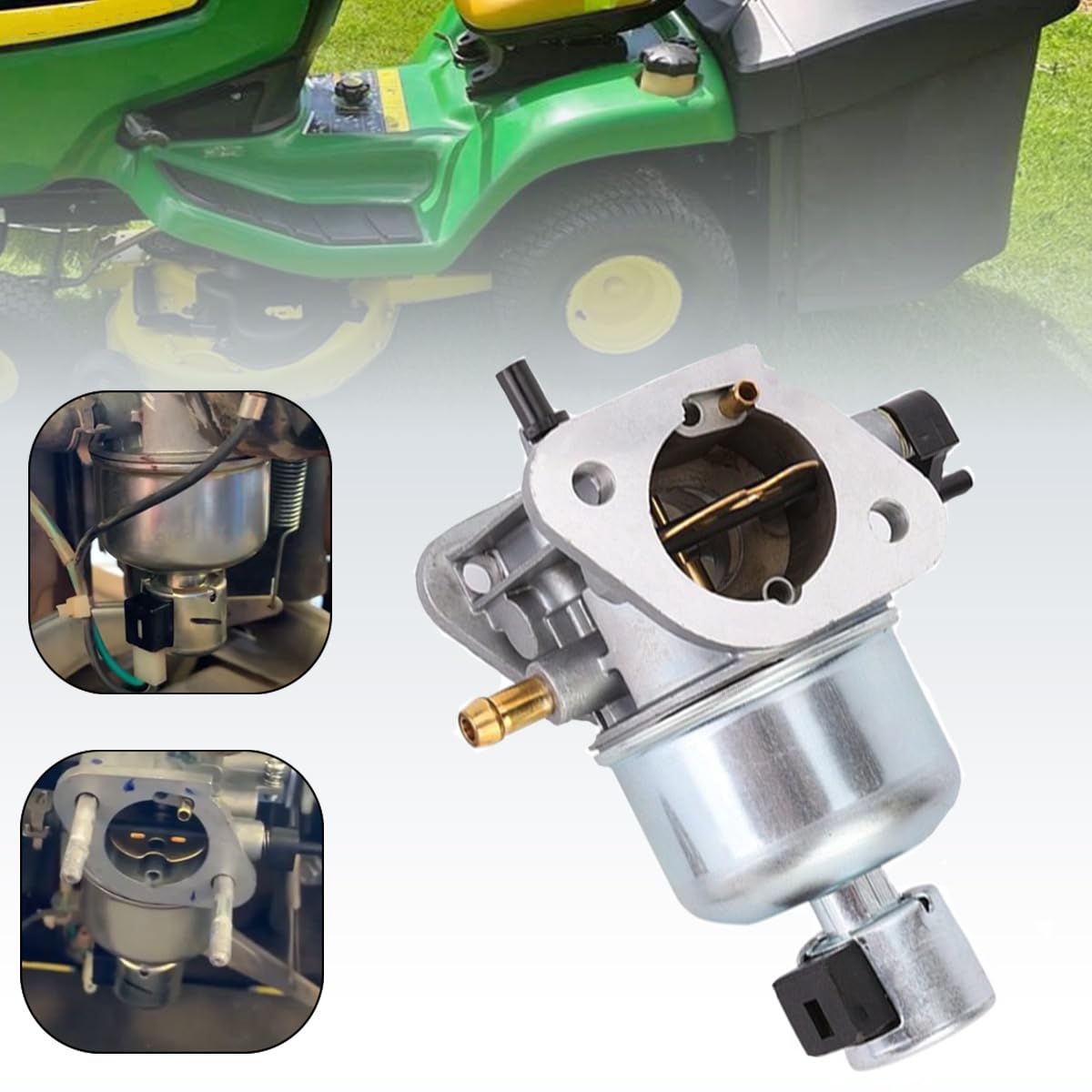 ZAMDOE 15004-0827 15004-7053 gaźnik do Kawasaki FS541V FS600V FR600V FH580V FS481V 19HP 18,5 KM silnik do John Deere X300 X300R zamiennik 15004-0818 15004 -0827 15004-0822 15004-7060 Silnik