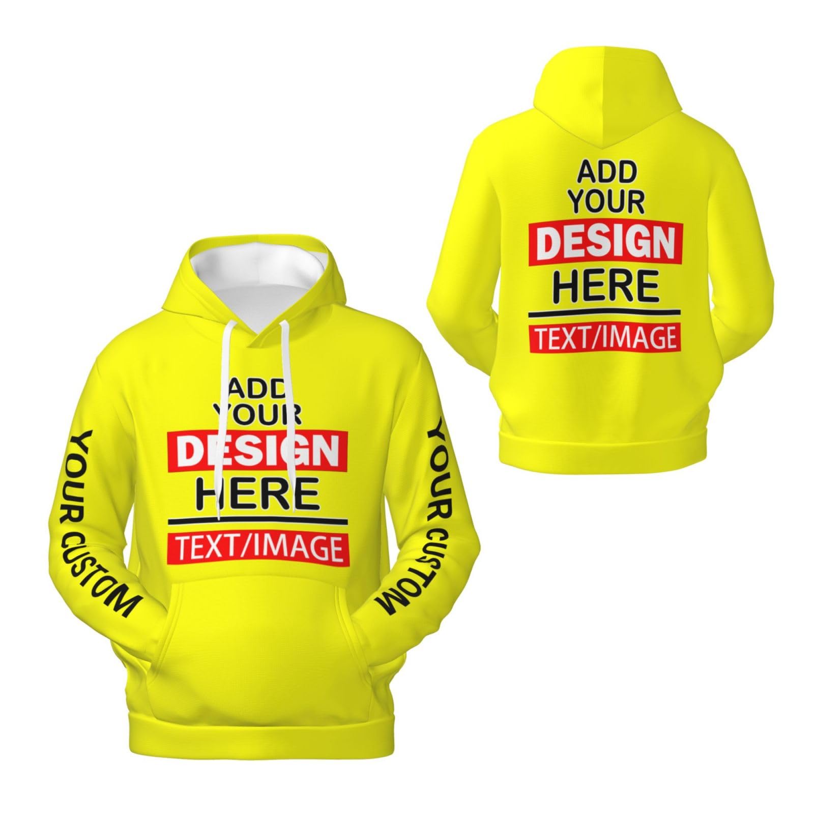 Custom Hoodies Design Your Own Personalized Sweatshirt Pullover Customized Hoodie for Men & Women