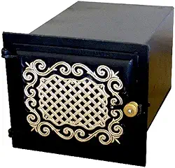 Forno Fogão A Lenha Frente Em Alumínio Fundido 50x35x30cm