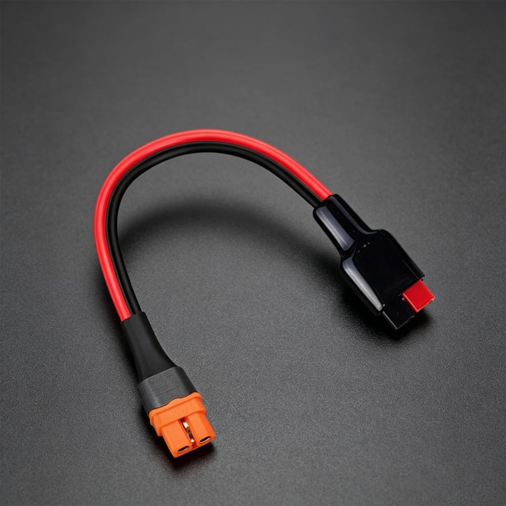 Podróżny 30A Andson Port do XT60IF Żeński kabel złącza 12AWG do zastosowań baterii i energii słonecznej