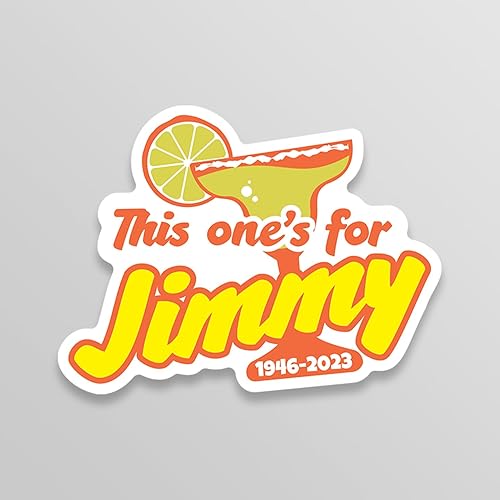 Calcomanía de This One's for Jimmy, para automóviles, camiones, ventanas, parachoques, portátiles, paredes, tazas, 5.5 x 4.1 pulgadas