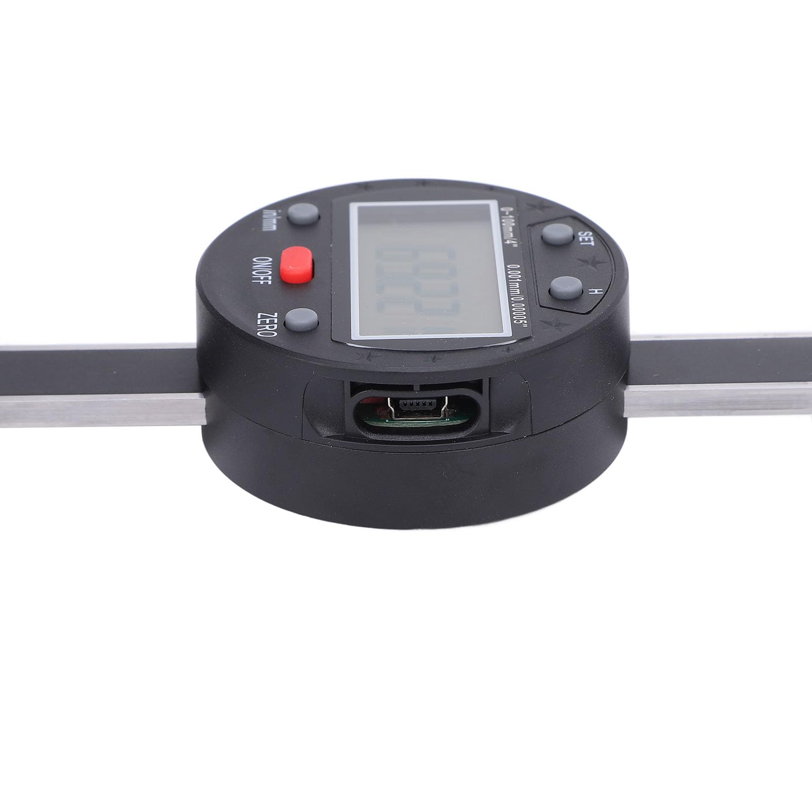 Medidor de Profundidad Electrónico, Medidor de Profundidad Electrónico Medidor de Profundidad Digital Pantalla LCD 100 Mm Rango de 4 Pulgadas 0,001 Mm 0,00005 Pulgadas Precisión