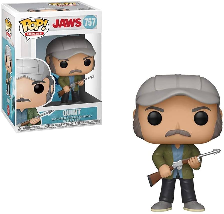 Amazon.com: Funko Pop! Movies: Jaws - Quint, Multicolor