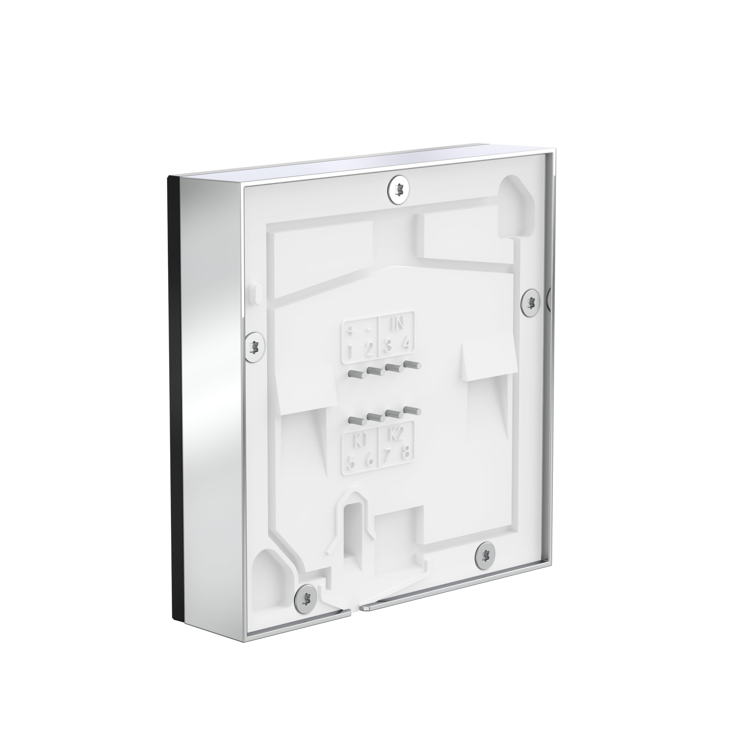 Türklingel mit Bildübertragung ohne Cloud, DoorLine Made in Germany | elegante Glasoberfläche, Schwarz, WLAN-Klingel, perfekt für alle FRITZ!Box Modelle, Smart Home-kompatibel, Snapshotfunktion