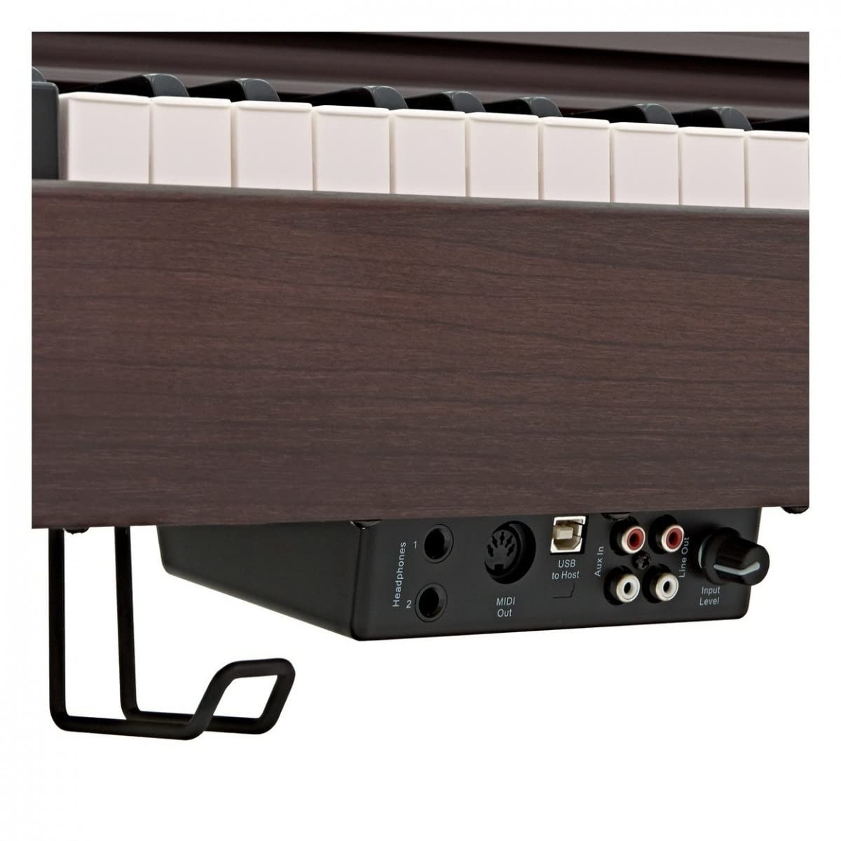 Gear4music DP10X Pianoforte Digitale 88 Tasti Pesati Marrone con Supporto e 3 Pedali | 88 Tasti ad Azione Martelletto con Motore Sonoro Campionato, 24 Voci, Metronomo e Trasposizione, Stativo in Legno e 3 Pedali