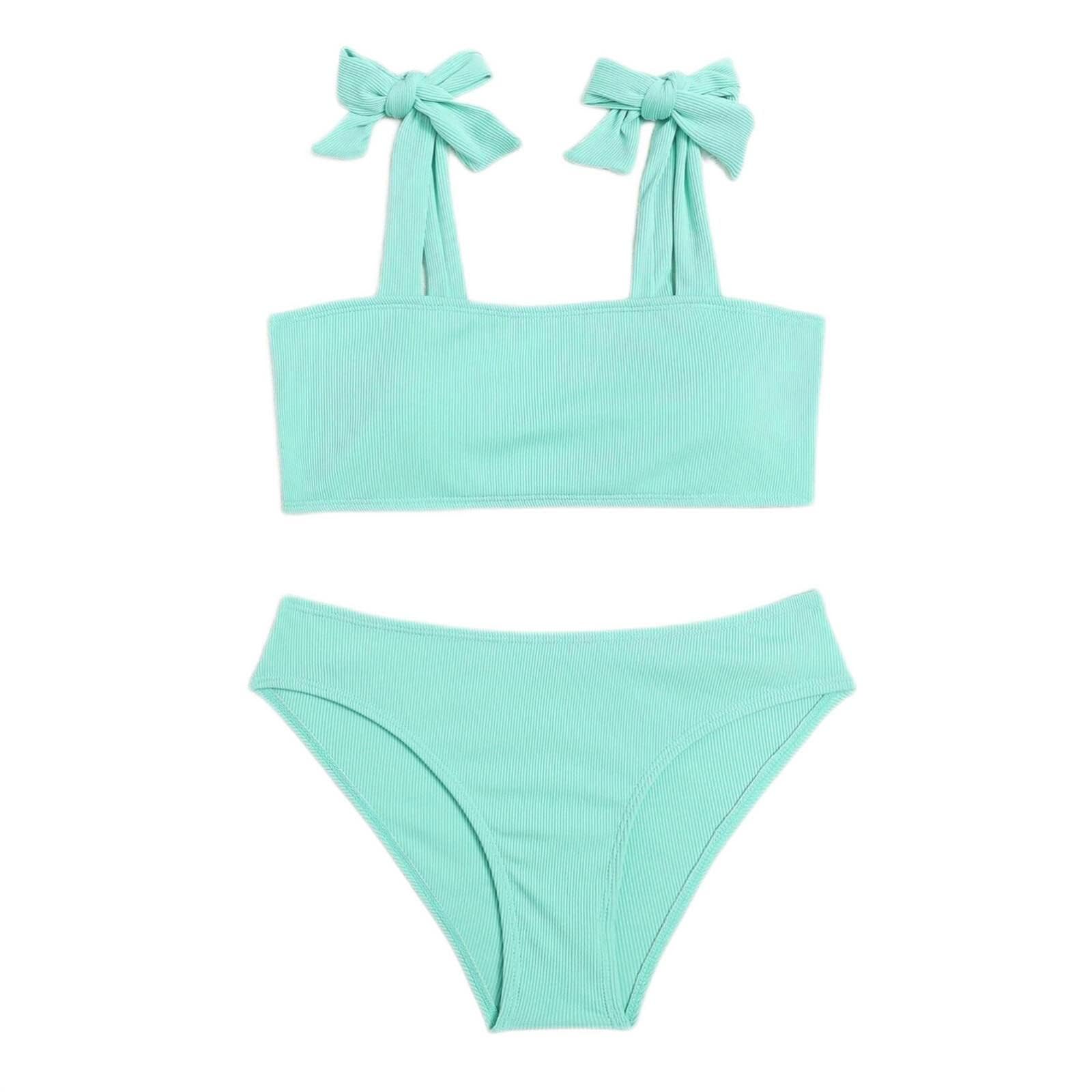 Genérico Bikini Menstrual NiñA 14 AñOs Deporte Mujer Bikini Sexy Traje de baño de Dos Piezas para Mujer Biquini BañAdor De Mujer