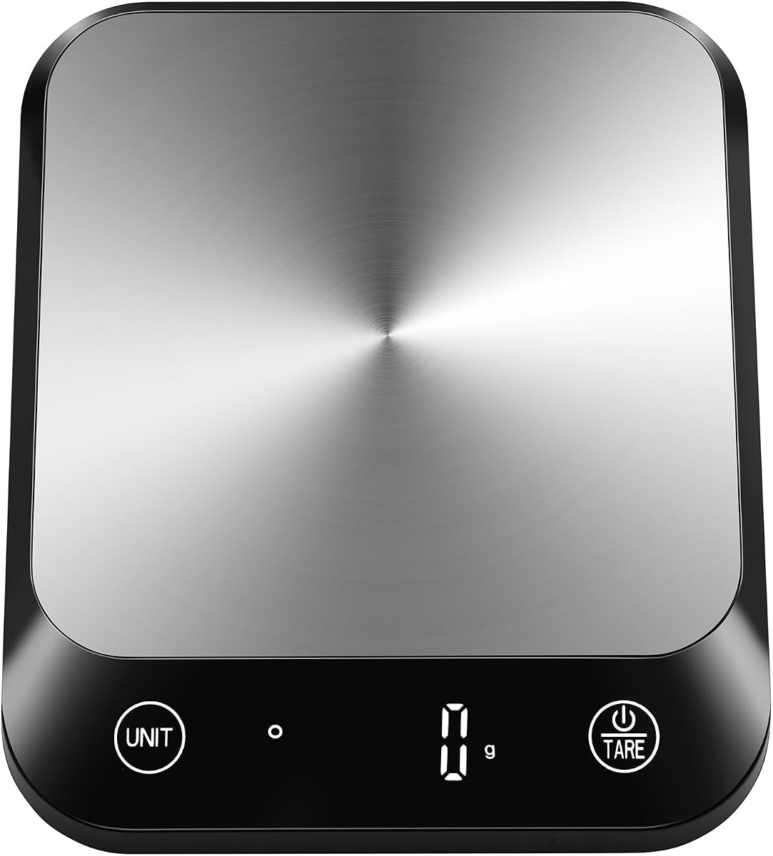 Vitafit Báscula digital de cocina para alimentos de 22 lb, alta precisión asegurada por una fábrica profesional de pesaje desde 2001, pérdida de peso, horneado y cocina, pantalla LED, baterías incluidas, color negro