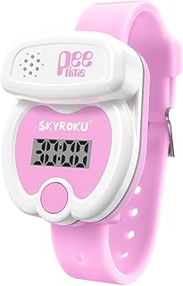 SKYROKU Potty Training Watch for Toddlers – Music & Light Reminders, Silicone Adjustable Strap, Rechargeable, Countdown Timer, Cute Toilet Shape – Easy Setup & Safe for Kids