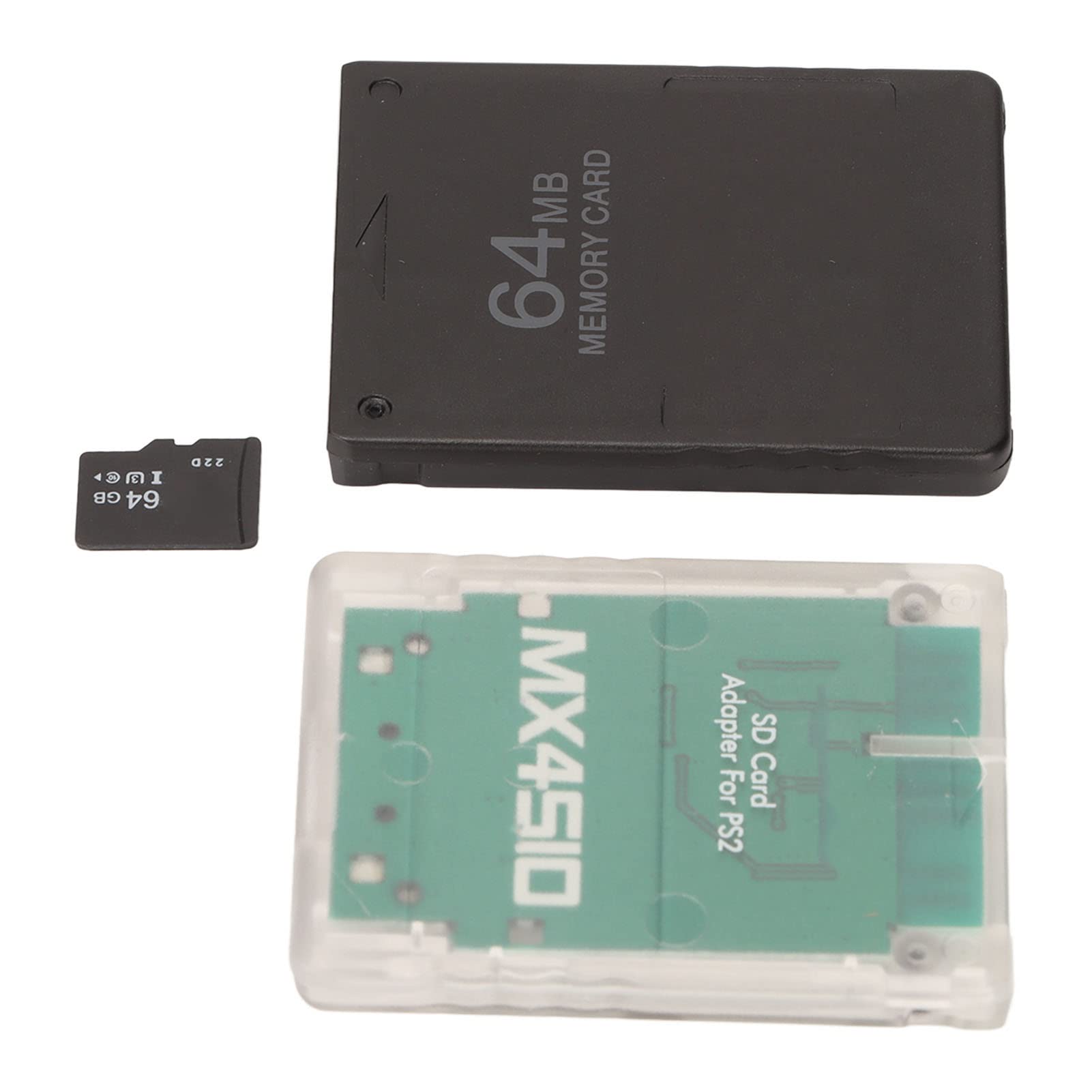 Adaptador de Lector de Tarjetas de Memoria para Tarjeta de Memoria 64G y de Juego FMCB de 64MB, Compatible con SCPH (Consolas Delgadas)