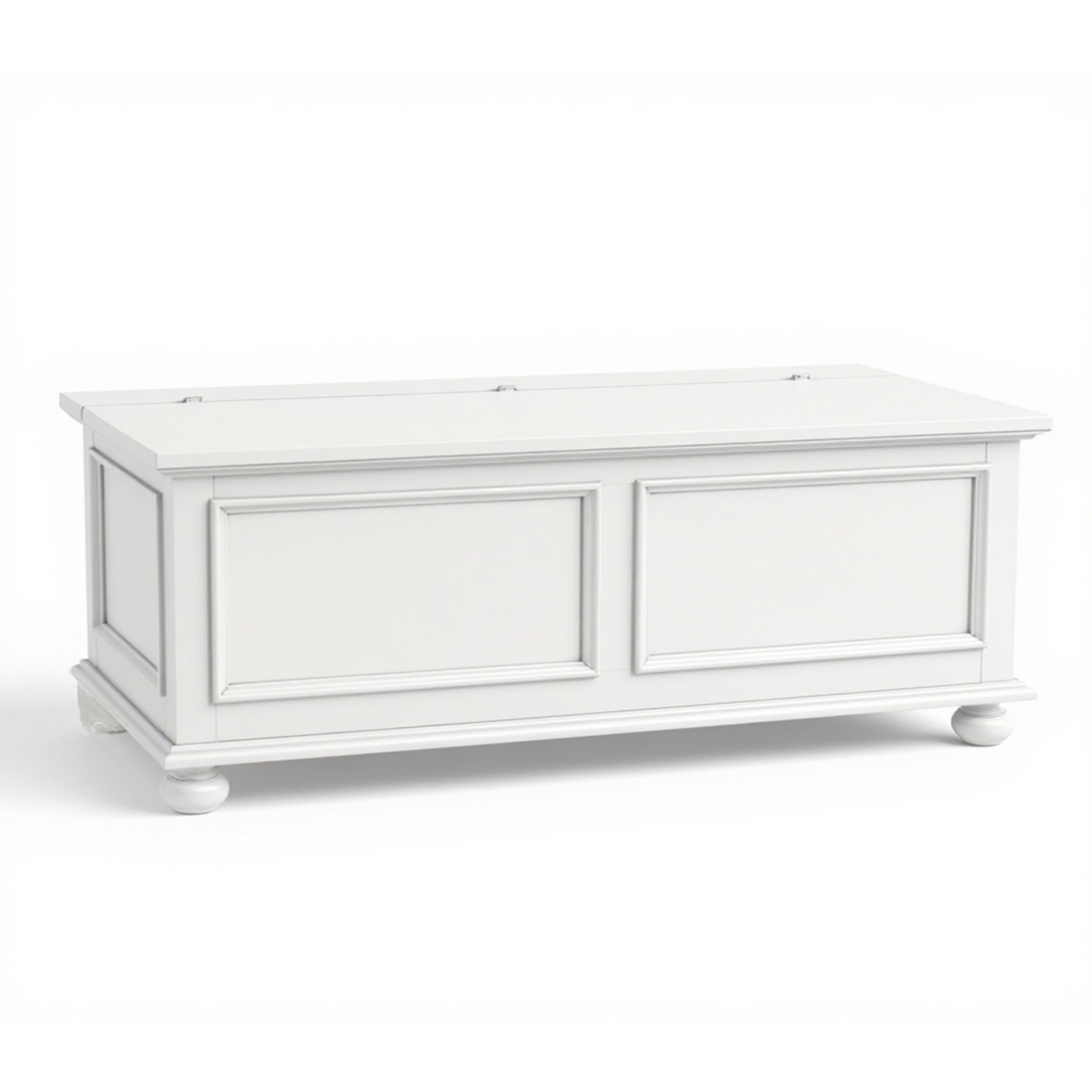 Mar.c.a. Design - Cassapanca in Legno da Interno 1 Anta 120x44x51 cm - Cassapanca con Piedini a Cipolla Made in Italy