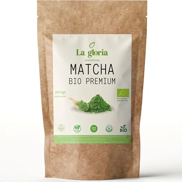 Té Matcha Ecológico en Polvo Premium – 200g – Matcha Orgánico BIO Natural