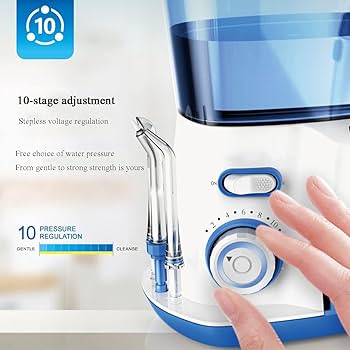【新品】ウォーターフロッサー Amazon | ウォーターフロス口腔洗浄器、10圧力レベル水歯