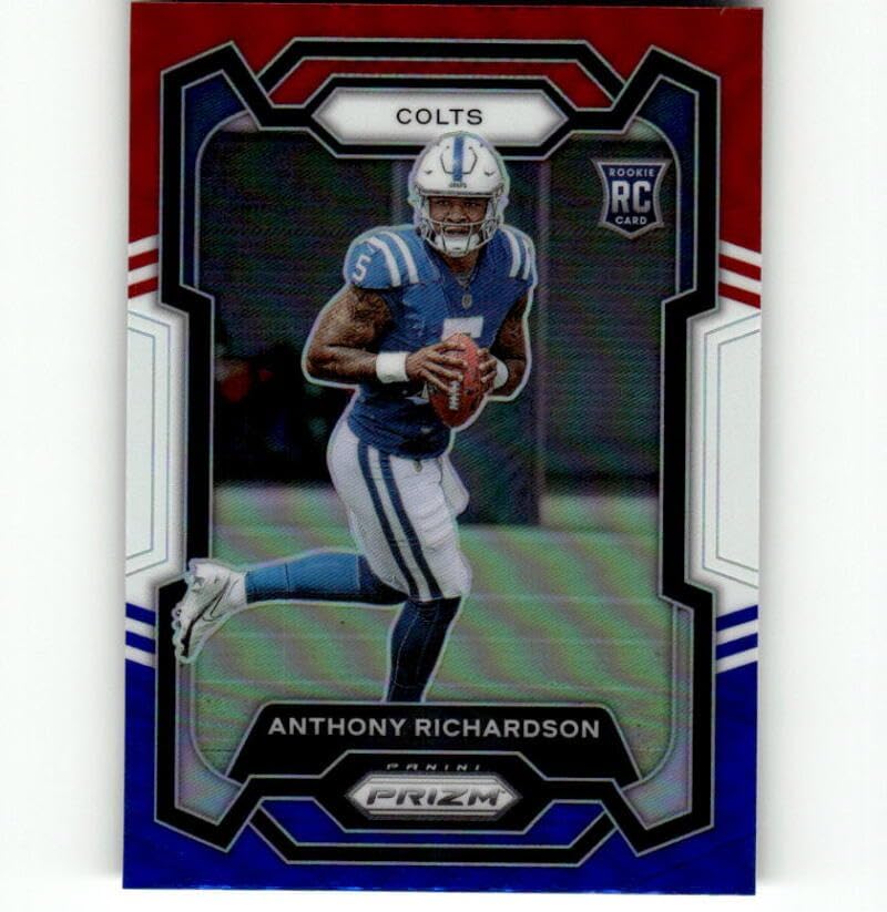 2023 Panini Prizm Prizm Red White Blue #343 Anthony Richardson RC Rookie Colts Football Trading Card