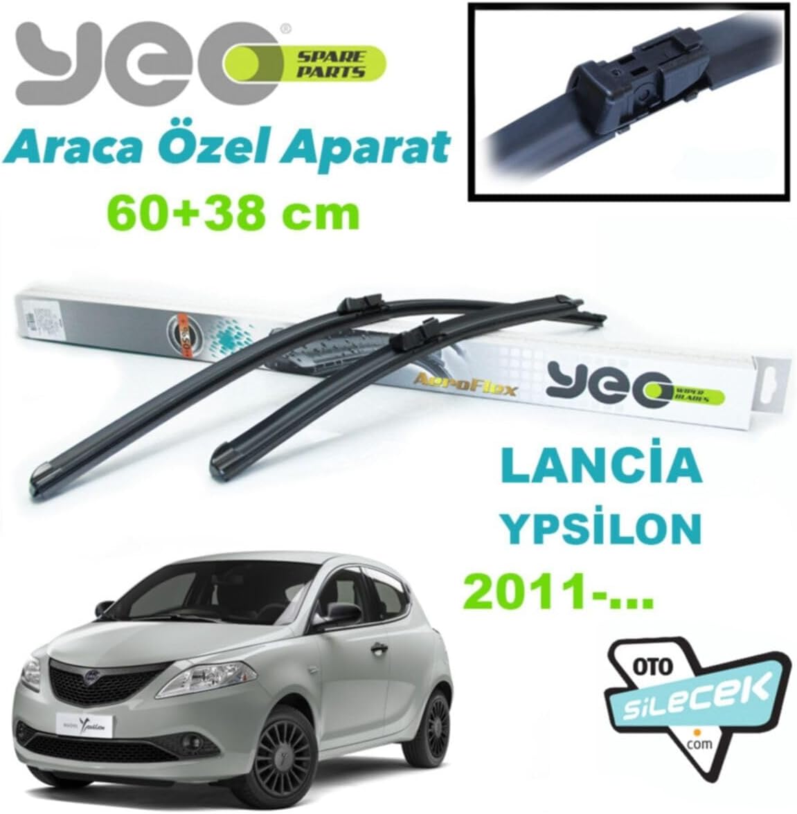 Yeo Lancia Ypsilon ile Uyumlu Silecek Takımı 2011-...