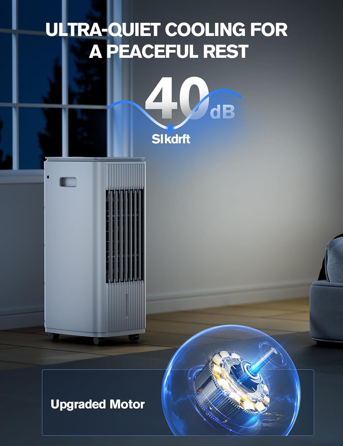 3-In-1, Portable Air Conditioners, Evaporative Air Cooler W/...