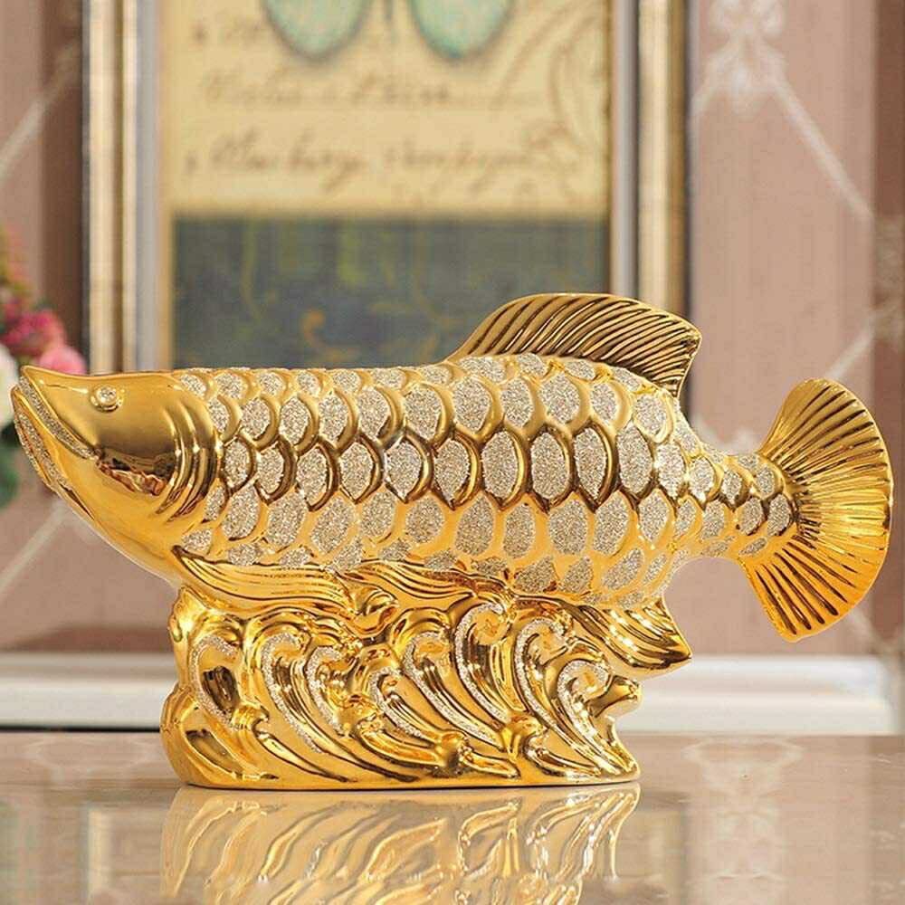 Amazon.co.jp: [AiO JAPAN] 置物 アロワナ 招財龍魚 (しょうざいりゅう