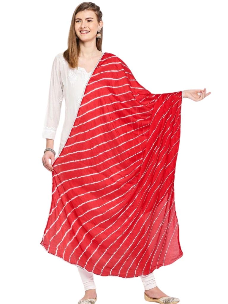 Women's Chiffon Printed Leheriya Dupatta For Women-image-28