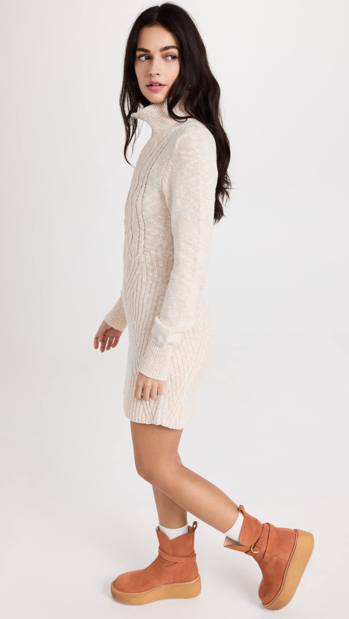 Free People Women's Mont Blanc Mini Dress: X-Small Tan