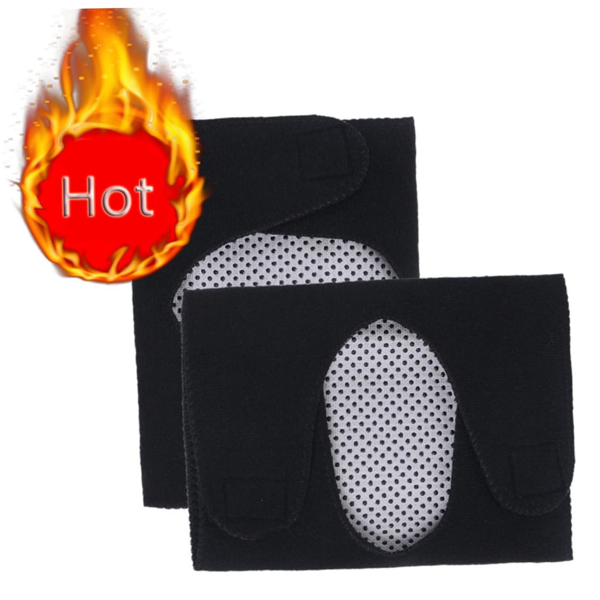 COLLBATH 2pcs Elbow Brace Thermal Elbow Pad Elbow Supporter Self Heating Elbow Pad Elbow Massager Black