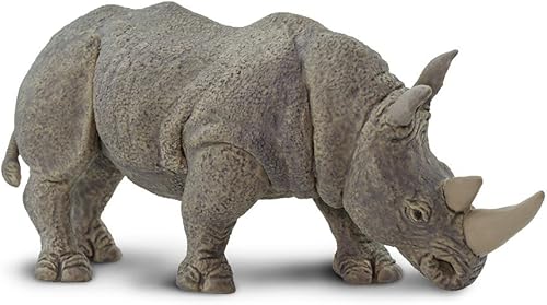 Miniatura 2 de Safari Ltd. Figura de juguete de rinoceronte blanco, realista, pintada a mano de 5.75 pulgadas, juguete educativo seguro para niños, niñas y niños a