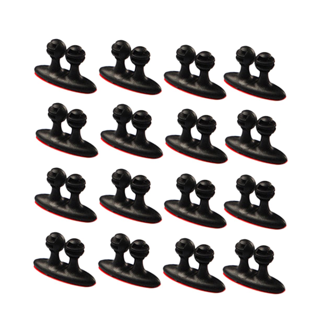 DOITOOL 96stücke Teiliges Kabelbinder Praktische Kabelclips Für Und Wandmontage Vielseitige Organizer Für Ladekabel Und Elektrische Drähte Schwarz