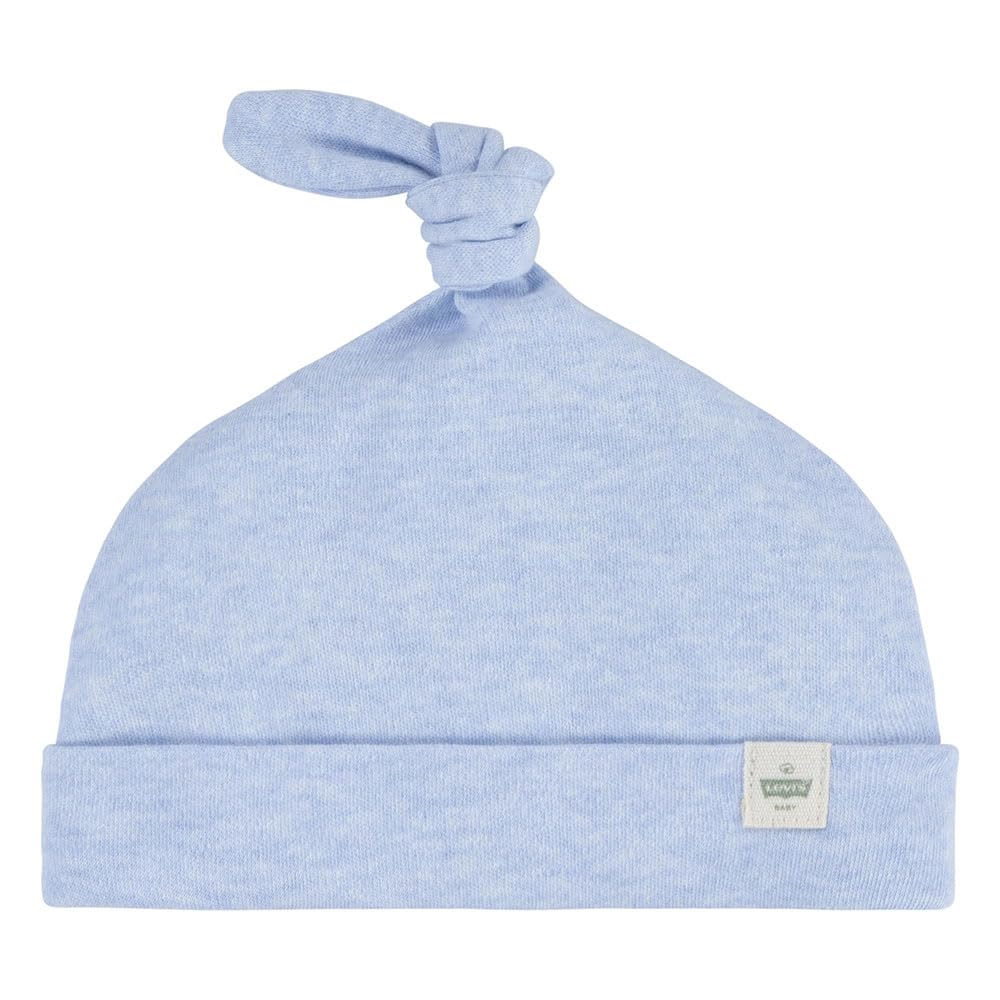 Levi's Baby - Jungen LVN FOOTED COVERALL & HAT SET 6EK247 Abgestimmte Outfits, LT MIST HEATHER, 6 Months