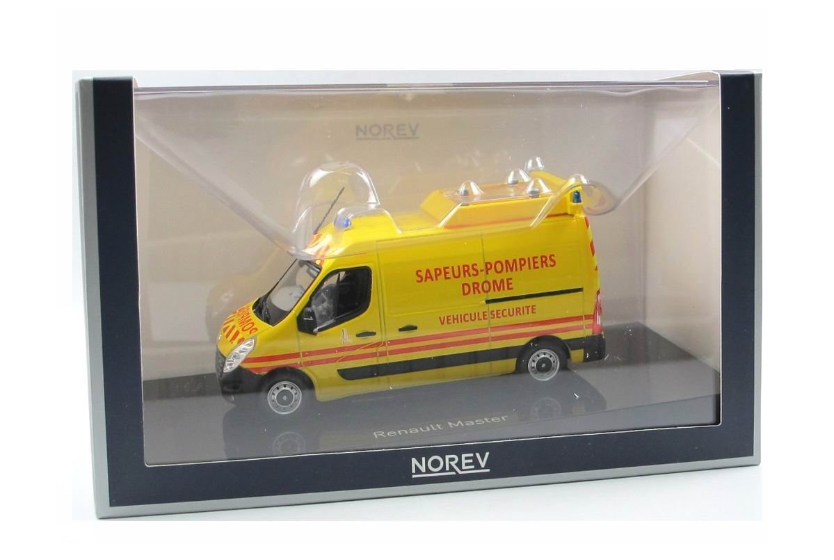 Figurine Norev Renault Master Des Sapeurs-Pompiers De La Drôme - Échelle 3 Inches - Neuf En Boîte